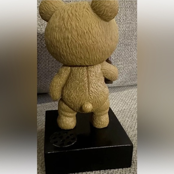 2012 Rare TED Movie Talking FUNKO Wacky Wobbler Bobble Head Bear Tested Working - Picture 3 of 4